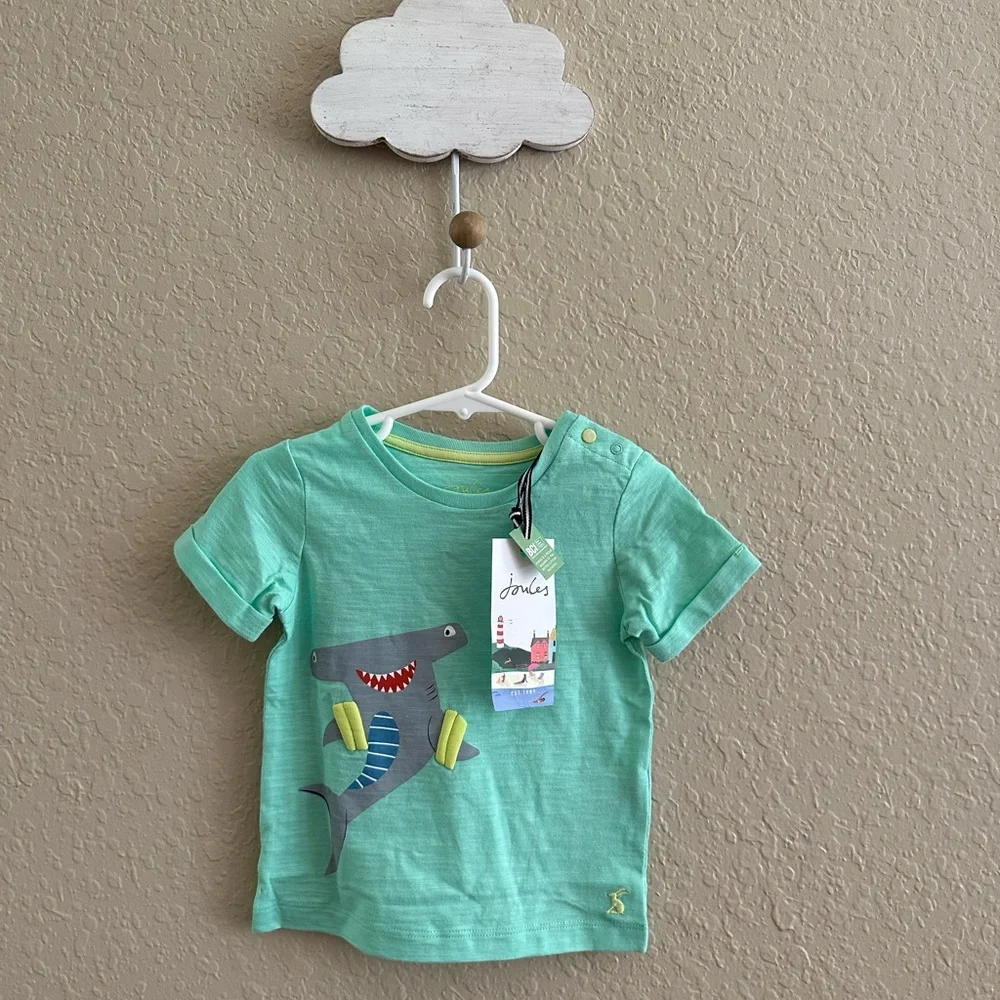 💙5/$25💙HP Joules Hammerhead Shark Shirt NWT - Picture 2 of 8